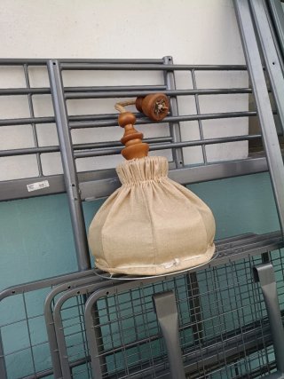 Lámpara de techo con forro de tela
