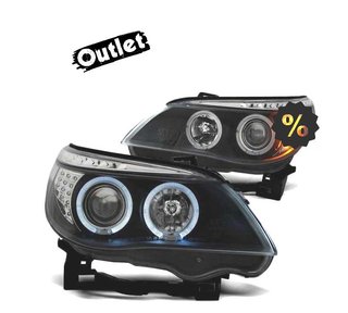 GF FAROS BMW E60 E61 03-07 LED OJOS ANGEL NEGROS R011333C4