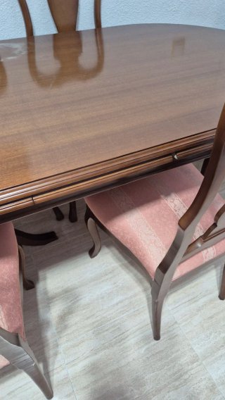 Mesa de comedor y 6 sillas