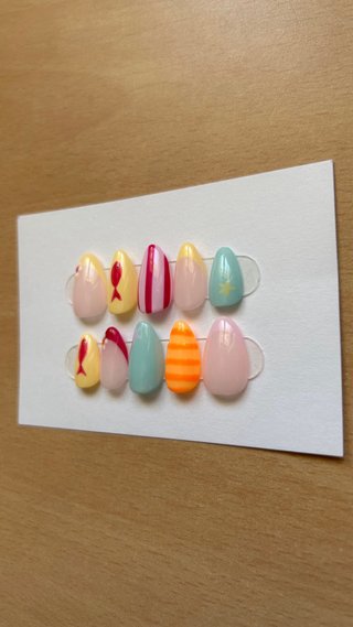 Uñas press-on Verano