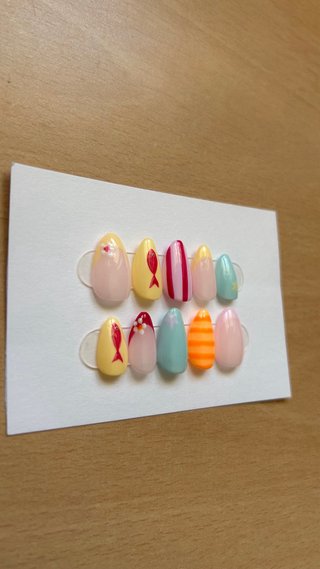 Uñas press-on Verano