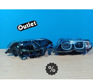 GF FAROS BMW E46 01-05 OJOS ANGEL TUBE LIGHT LED U FONDO NEG