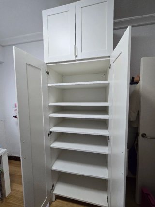 Armario blanco puertas espejo