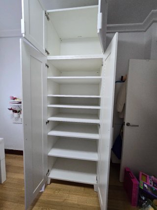 Armario blanco puertas espejo