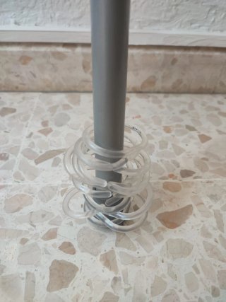 Barra Cortina Ducha Extensible Gris
