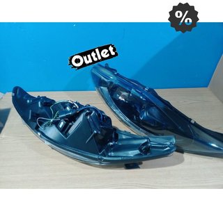 GF FAROS PARA FORD FIESTA 08-12 LUZ DIURNA FONDO NEGRO R1481