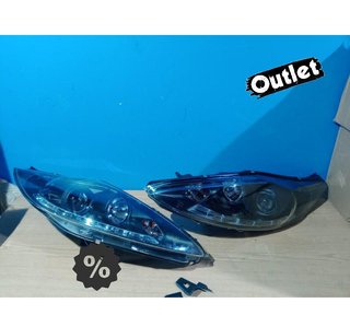 GF FAROS PARA FORD FIESTA 08-12 LUZ DIURNA FONDO NEGRO R1481