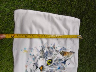 Funda cojín gato acuarela