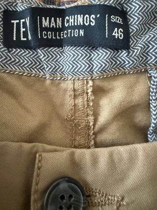 Pantalones Chino Regular Fit Hombre Talla 46 Beige
