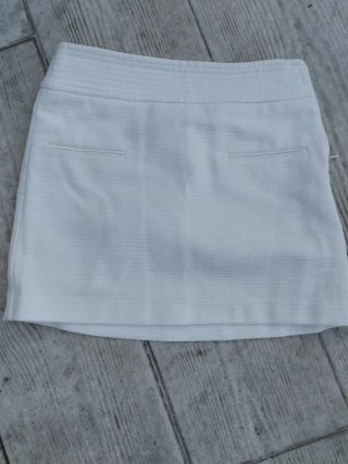 Falda corta Mango blanca