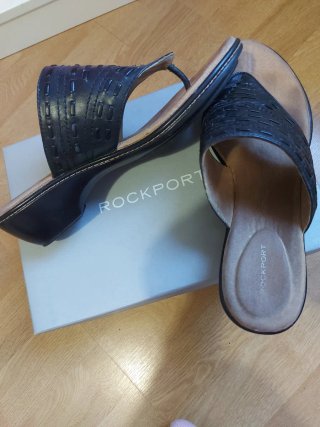 Sandalias Rockport Piel Negro Mujer usada una vez