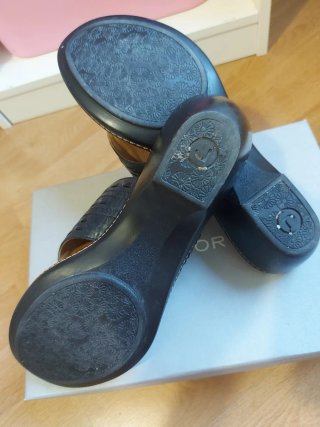 Sandalias Rockport Piel Negro Mujer usada una vez
