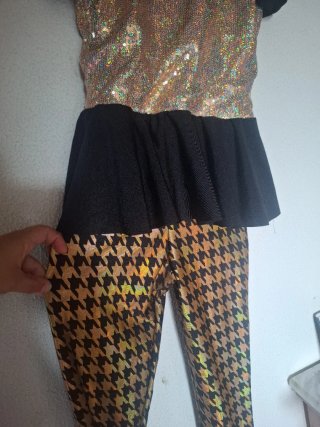 Disfraz o maillot de baile lentejuelas talla 14