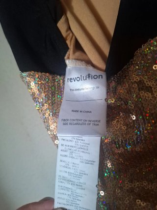 Disfraz o maillot de baile lentejuelas talla 14