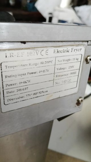 Freidora Doble Profesional 8+8L 4+4kW