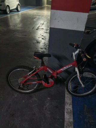 Bicicleta Plegable Roja