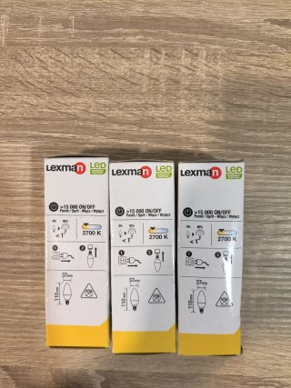 3 Bombillas LED Lexman E14 7.5W