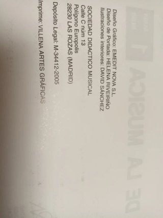 Libro El Lenguaje de la Música 1 Grado Medio