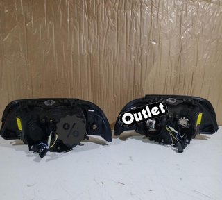 GF FAROS BMW E39 95-03 OJOS ANGEL LED CCFL FONDO NEGRO R1466