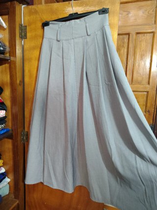 Falda gris talla S