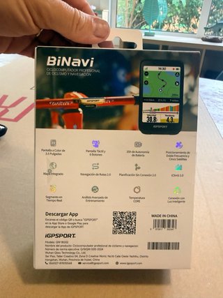 Ciclocomputador iGPSPORT BiNavi GPS
