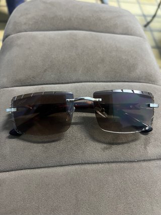 Gafas Cartier Marrón y Dorado