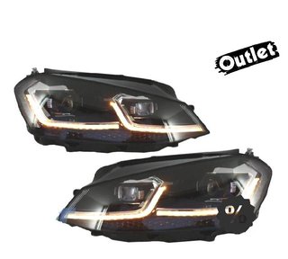 GF FAROS VOLKSWAGEN VW GOLF 7 12-17 DRL DINAMICOS NEGROS LOO