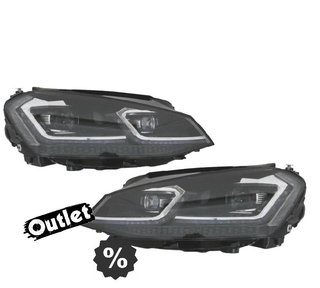 GF FAROS VOLKSWAGEN VW GOLF 7 12-17 DRL DINAMICOS NEGROS LOO
