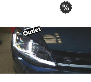 GF FAROS VOLKSWAGEN VW GOLF 7 12-17 DRL DINAMICOS NEGROS LOO