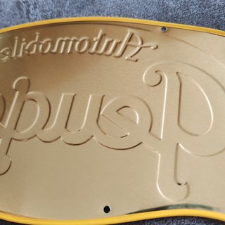Placa Decorativa Peugeot Metal 32,5x17cm