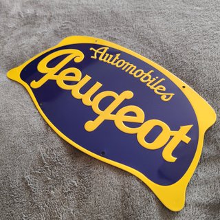 Placa Decorativa Peugeot Metal 32,5x17cm