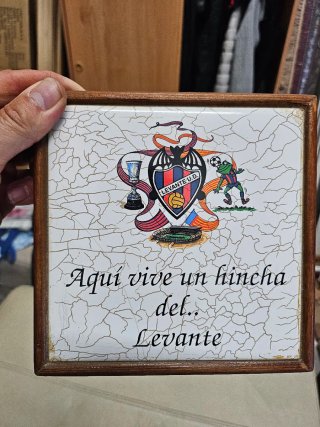 Azulejo Levante U.D. antiguo enmarcado