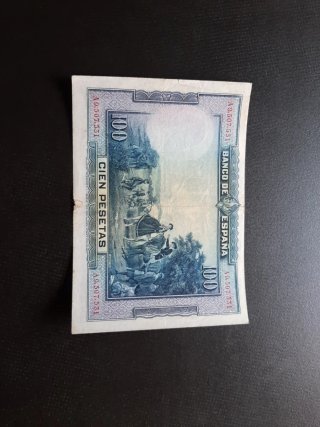 BILLETE DE 100 PESETAS DE 1928