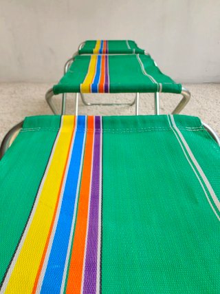 3 taburetes plegables | Vintage 70s