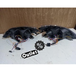 GF FAROS PARA SEAT IBIZA 6J 08-12 LUZ DIURNA FONDO CROMO R14