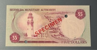 Bermuda 5 Dólares Collector Series Specimen