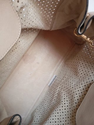 Bolso de piel Coccinelle beige