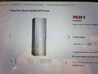 Frigorífico Bosch KSV36CIDP D Inox