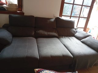Sofá Chaise Longue Cama Gris