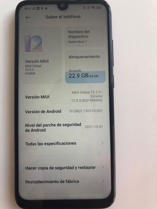 Xiaomi Redmi Note 7 Negro