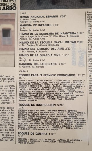 Disco Vinilo Himnos y Toques de Ordenanza
