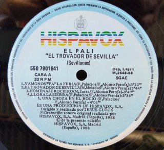 El Pali El Trovador de Sevilla Sevillanas 1988