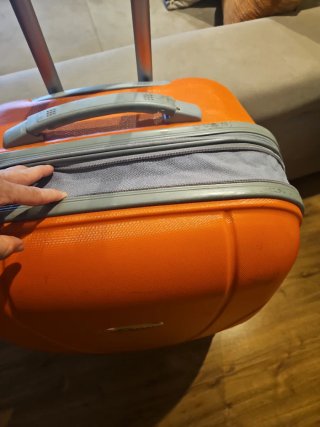 Juego de maletas naranja