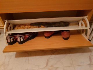 Zapatero de madera 2 puertas