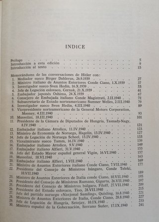 Estadistas y diplomáticos con Hitler. A Hillgruber