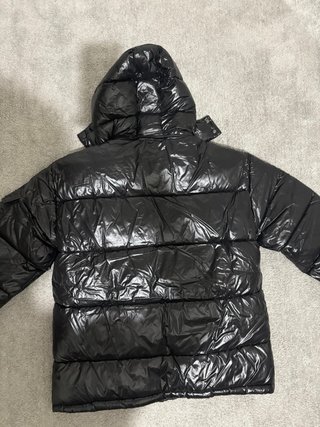 Abrigo Moncler Negro Brillante