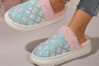 Zapatillas cómodas con lentejuelas