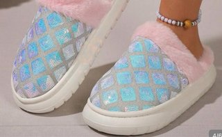 Zapatillas cómodas con lentejuelas