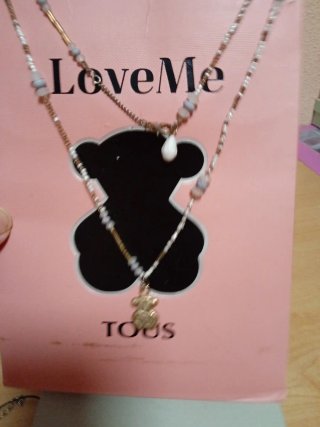 Collar Tous Oso Dorado Hecho a Mano