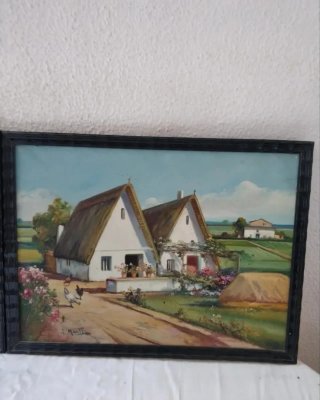 Lote 2 Cuadros Oleo Paisajes